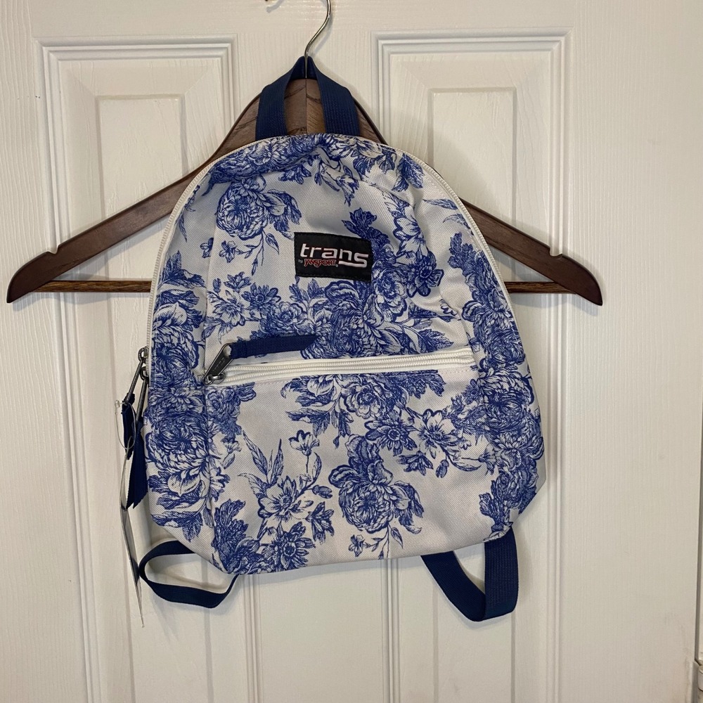 Trans by JanSport Meadow‎ Mini Backpack Turkish Ocean Vintage Floral JS0A3EPH3L7